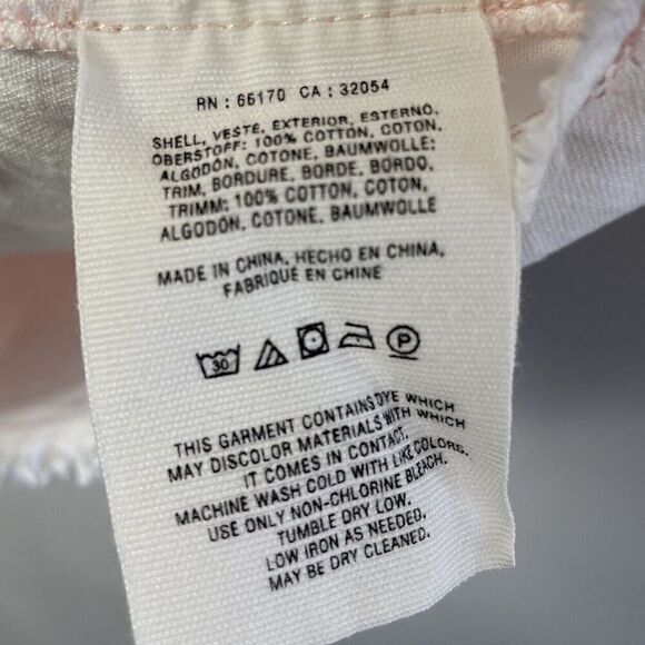 ANTHROPOLOGIE Holding Horses Dress Womens 6 Pink Dip Dye Mini Cotton Pockets - Picture 10 of 11